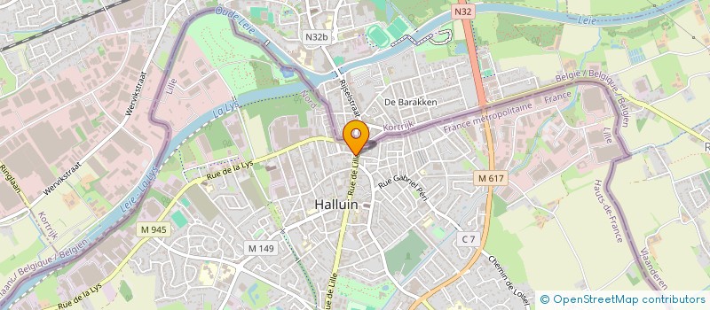 localisation de l'entreprise FAEL BARBER  HALLUIN