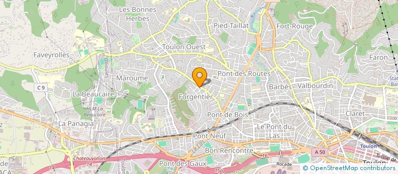 localisation de l'entreprise FAES  TOULON