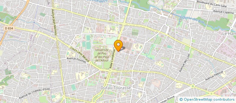 localisation de l'entreprise FAFA 60 à PAU