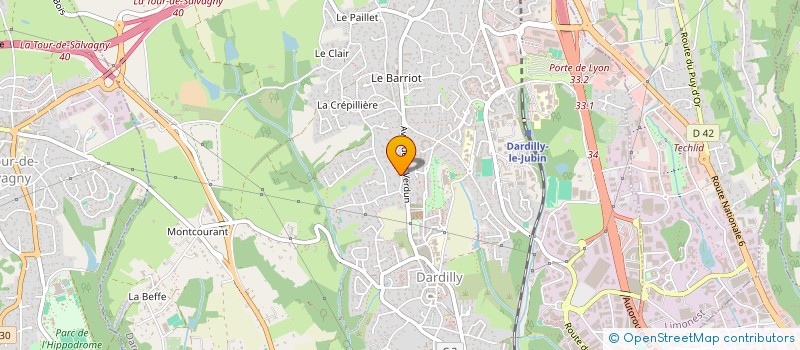 localisation de l'entreprise FAFBAGE  DARDILLY