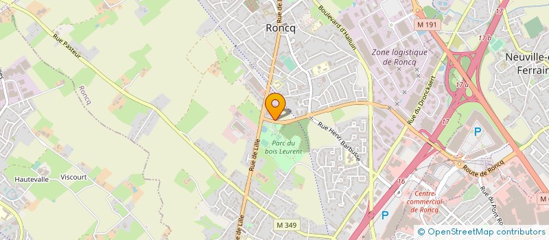 localisation de l'entreprise FAG  RONCQ