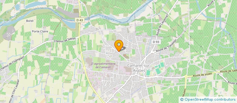 localisation de l'entreprise FAG  CAMARET-SUR-AIGUES