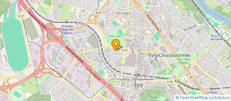 localisation de l'entreprise FAG OPTIC à EVRY-COURCOURONNES
