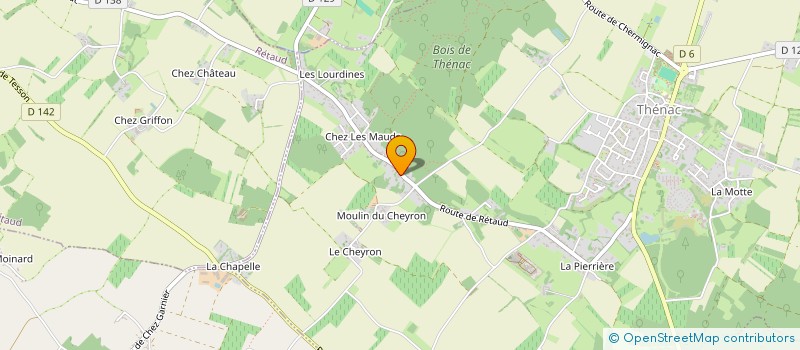 localisation de l'entreprise FAGA  THENAC