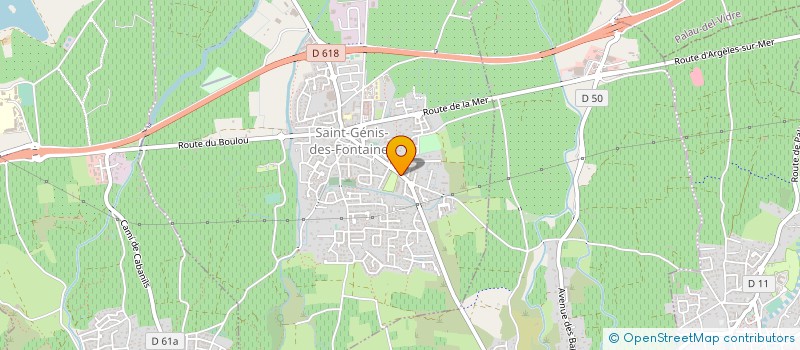 localisation de l'entreprise FAGAMIS L'OASIS  SAINT-GENIS-DES-FONTAINES