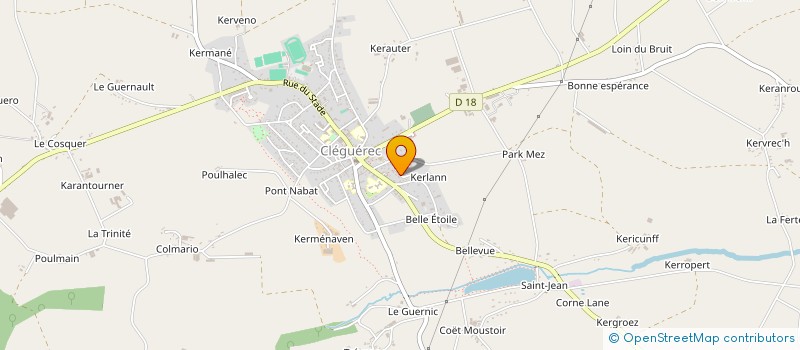 localisation de l'entreprise FAGASYL  CLEGUEREC