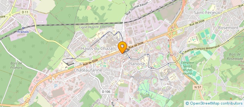 localisation de l'entreprise FAGATAR-COMMERCE  BESANCON