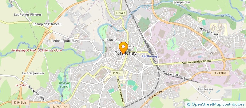 localisation de l'entreprise FAGB  PARTHENAY