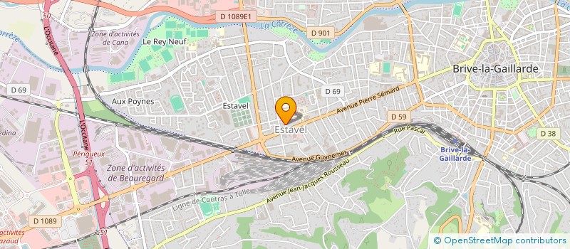 localisation de l'entreprise FAGE BOBINAGE FILS  BRIVE-LA-GAILLARDE