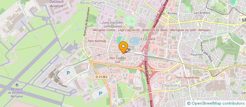 localisation de l'entreprise FAGEC  MERIGNAC