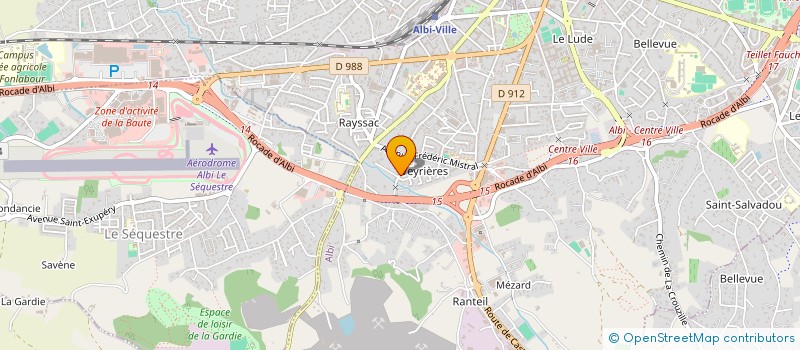 localisation de l'entreprise FAGES CAROLE, ELODIE ET JACQUELINE à ALBI