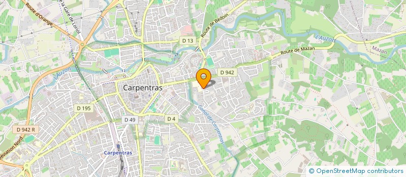 localisation de l'entreprise FAGES-TAFANELLI  CARPENTRAS