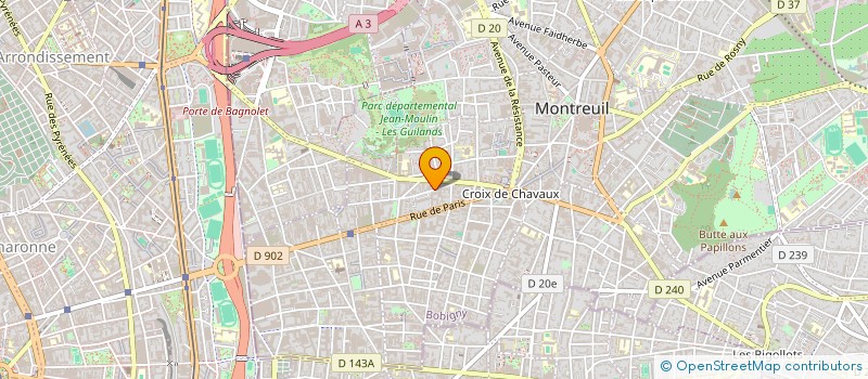 localisation de l'entreprise FAGH CONSULTING à MONTREUIL