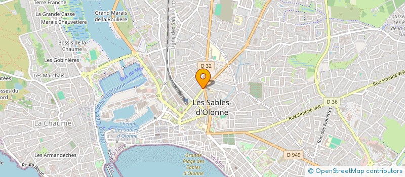 localisation de l'entreprise FAGI à LES SABLES D'OLONNE