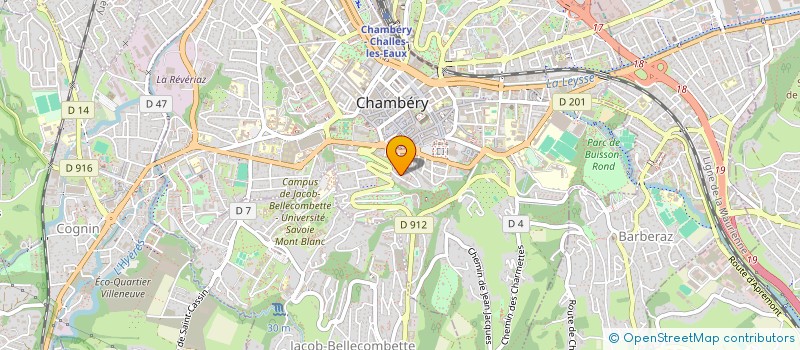 localisation de l'entreprise FAGIHT FORMATION à CHAMBERY