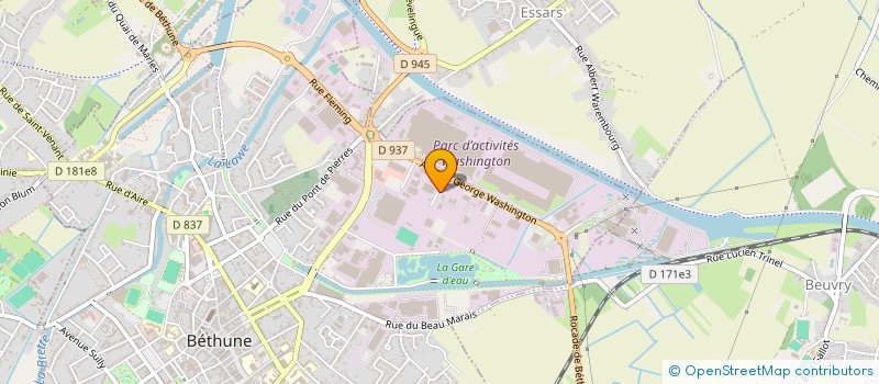 localisation de l'entreprise FAGIMMO  BETHUNE