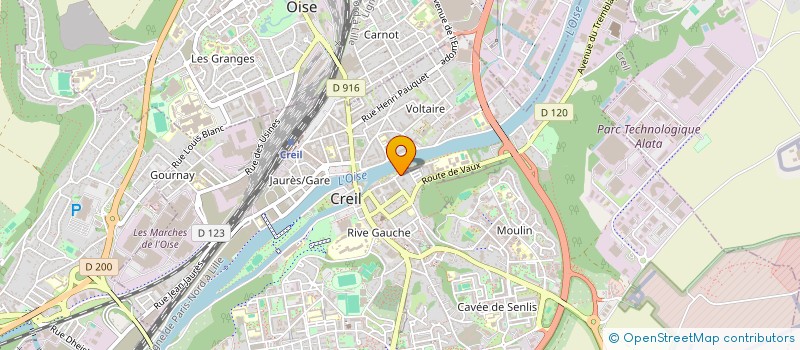 localisation de l'entreprise FAGNIER - LAN  CREIL