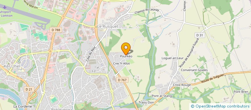 localisation de l'entreprise FAGNOU SAINT JEAN  LANNION