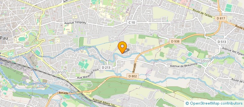 localisation de l'entreprise FAGOT-BARRALY CONSTRUCTION  BIZANOS