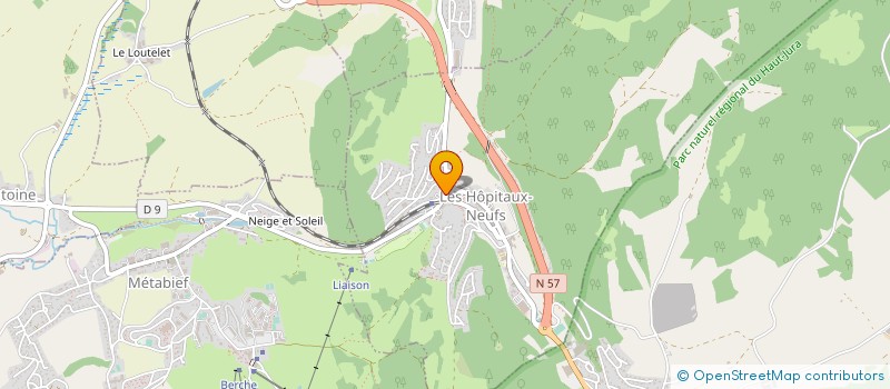 localisation de l'entreprise FAGOT IMMOBILIER à LES HOPITAUX-NEUFS