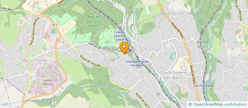 localisation de l'entreprise FAGUIDELAN  CHARBONNIERES-LES-BAINS