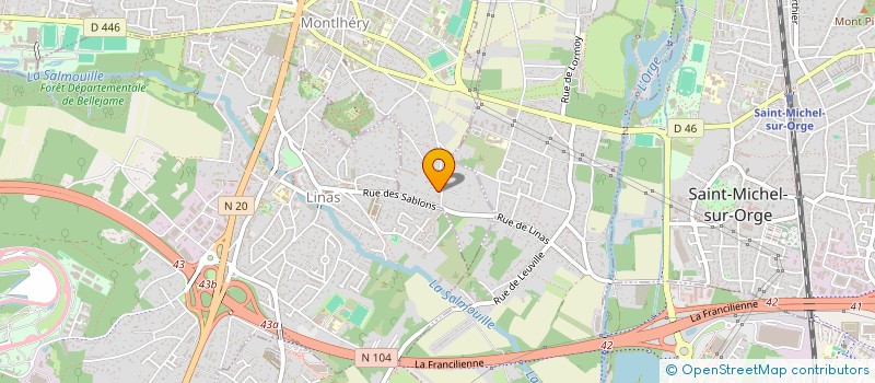 localisation de l'entreprise FAH TRANSPORT  MONTLHERY