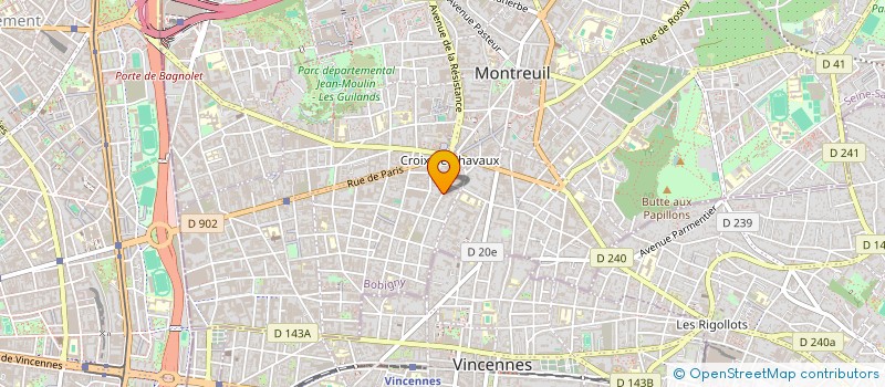 localisation de l'entreprise FAHRENHEIT à MONTREUIL