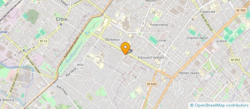 localisation de l'entreprise FAHRENHEIT CLUB  ROUBAIX