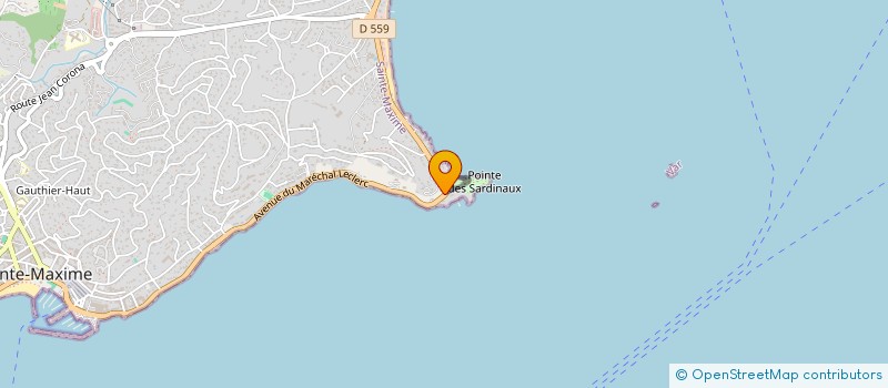 localisation de l'entreprise FAHRENHEIT-GROUPE à SAINTE-MAXIME