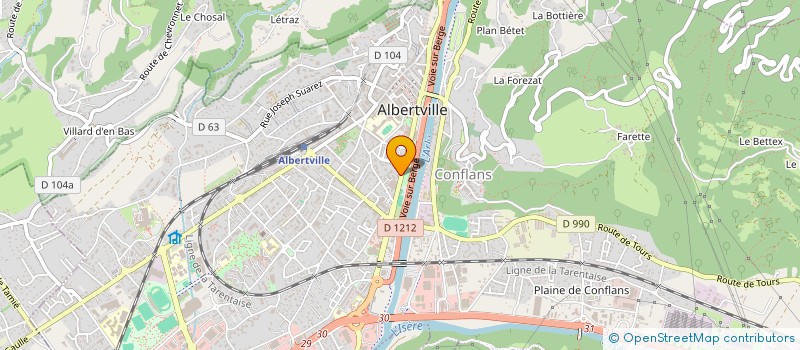 localisation de l'entreprise FAI GESTION PRIVEE à ALBERTVILLE