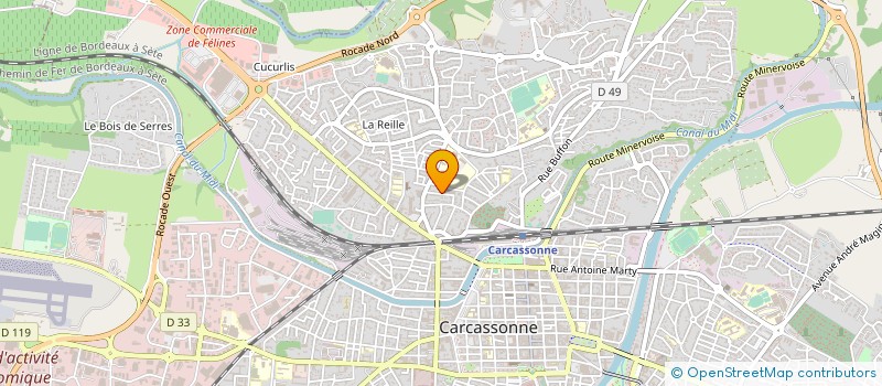localisation de l'entreprise FAICEL à CARCASSONNE