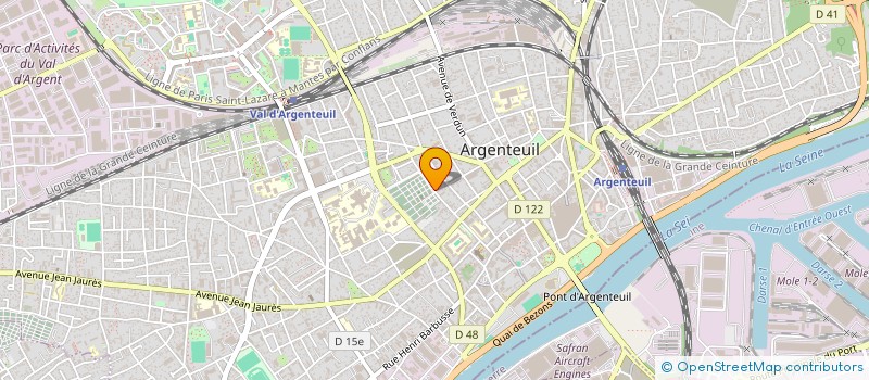 localisation de l'entreprise FAID à ARGENTEUIL