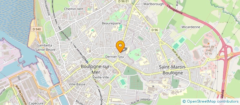 localisation de l'entreprise FAIDHERBE  BOULOGNE-SUR-MER