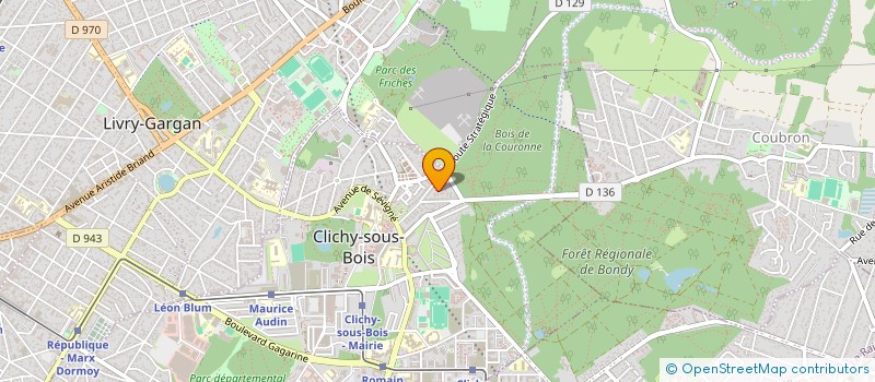 localisation de l'entreprise FAIDHERBE 93  VILLEPARISIS