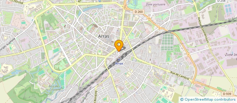 localisation de l'entreprise FAIDHERBE ASSURANCE à ARRAS