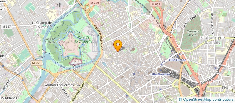 localisation de l'entreprise FAIDHERBE SPORTS à LILLE