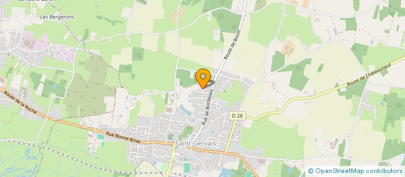 localisation de l'entreprise FAIE  SAINT-GERVAIS