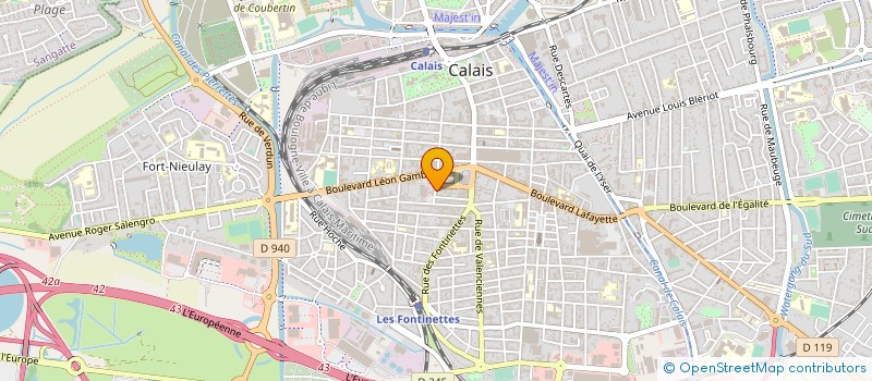 localisation de l'entreprise FAIENCERIE D'ART DE DESVRES à CALAIS