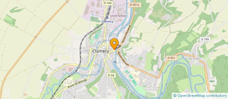 localisation de l'entreprise FAIENCERIE D'ART ET CREATIONS COLAS à CLAMECY