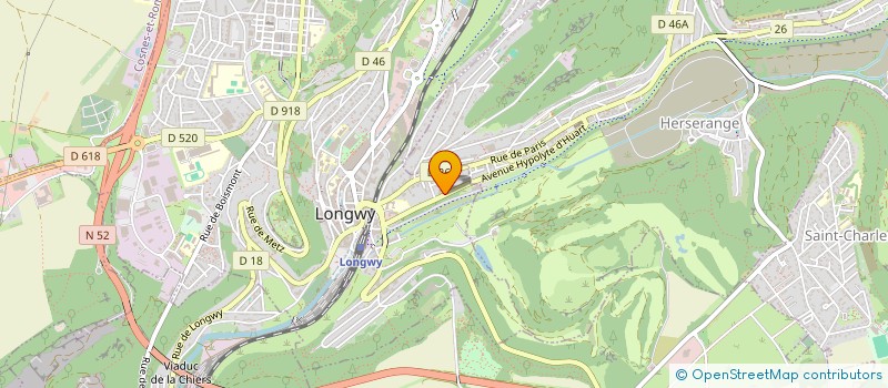 localisation de l'entreprise FAIENCERIE ET EMAUX DE LONGWY à LONGWY