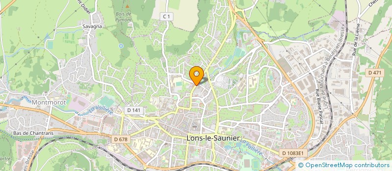 localisation de l'entreprise FAILLENET-ELVEZI GEORGEON à LONS-LE-SAUNIER
