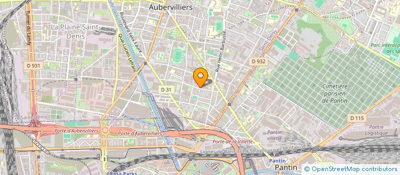 localisation de l'entreprise FAIMO  AUBERVILLIERS