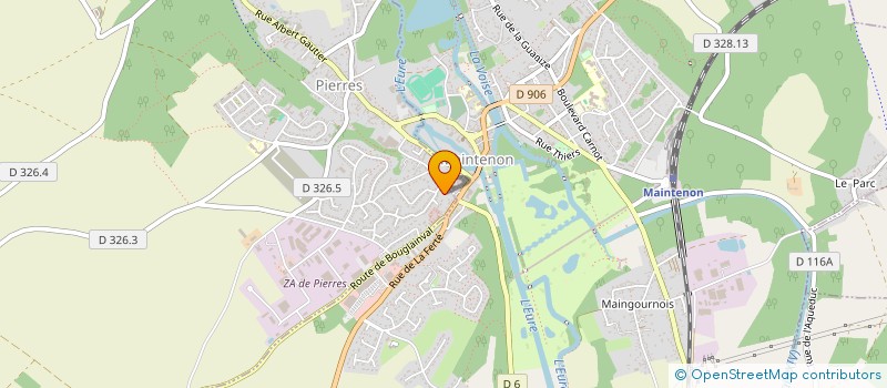 localisation de l'entreprise FAIR'IMMO à PIERRES