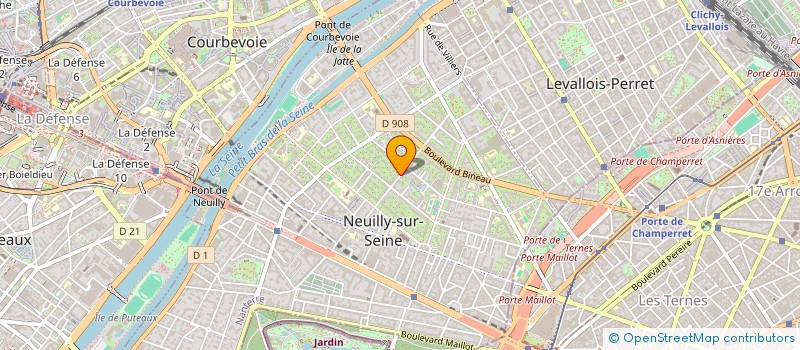 localisation de l'entreprise FAIRD HOLDING à NEUILLY-SUR-SEINE