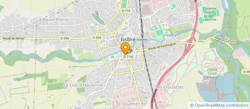 localisation de l'entreprise FAIRE  ISSOIRE