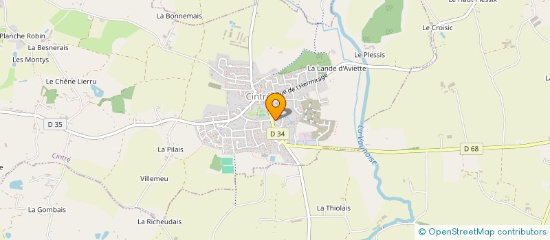 localisation de l'entreprise FAIRE ENSEMBLE BATIR CONSTRUCTION  CINTRE