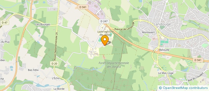 localisation de l'entreprise FAIRE VIVRE LA FORET MASSIF CENTRAL à VERNEUIL-SUR-VIENNE