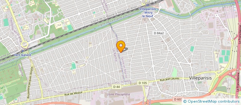 localisation de l'entreprise FAIREX à VILLEPARISIS