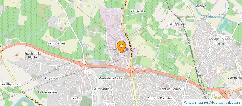 localisation de l'entreprise FAIRFAIR GROUP  BOUJAN-SUR-LIBRON