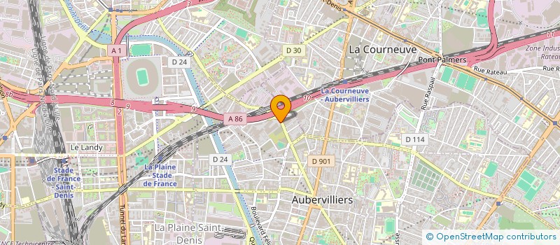 localisation de l'entreprise FAIRLIGNE à AUBERVILLIERS